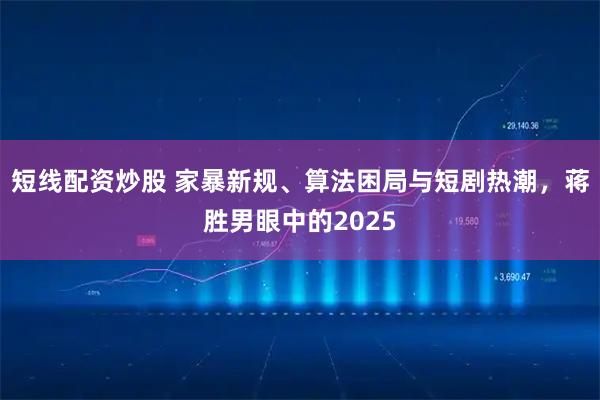 短线配资炒股 家暴新规、算法困局与短剧热潮，蒋胜男眼中的2025
