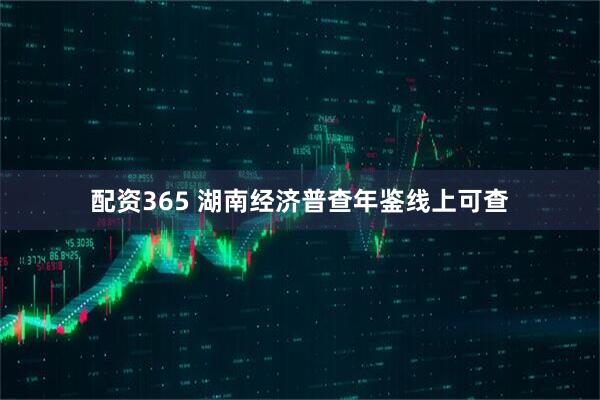 配资365 湖南经济普查年鉴线上可查